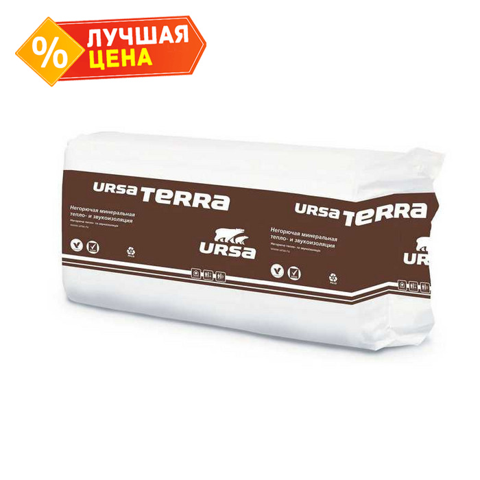 Утеплитель Ursa Terra 37 PN 50х610х1250